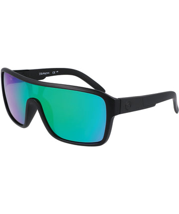 Dragon Remix Matte Black W/ LumaLens Green Ion Polar Sunglasses